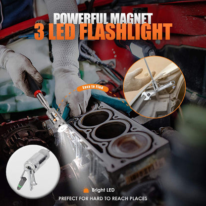 Magnetic Extra Reach with Flashlight